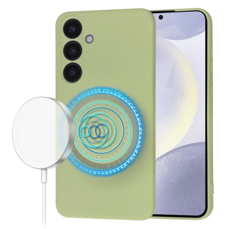 Husa pentru Samsung Galaxy S24 Plus - Techsuit SoftFlex MagSafe - Matcha