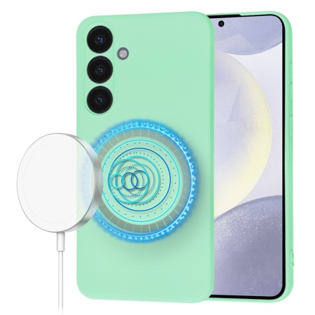 Husa pentru Samsung Galaxy S24 Plus - Techsuit SoftFlex MagSafe - Mint Green