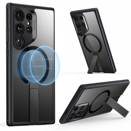 Husa pentru Samsung Galaxy S24 Ultra - ESR Boost Flickstand HaloLock - Clear Black