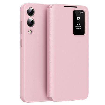 Husa pentru Samsung Galaxy S25 Edge - Techsuit SmartView Series - Pink