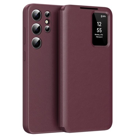 Husa pentru Samsung Galaxy S25 Ultra - Techsuit SmartView Series - Red