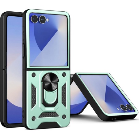 Husa pentru Samsung Galaxy Z Flip7 - Techsuit CamShield Series - Green