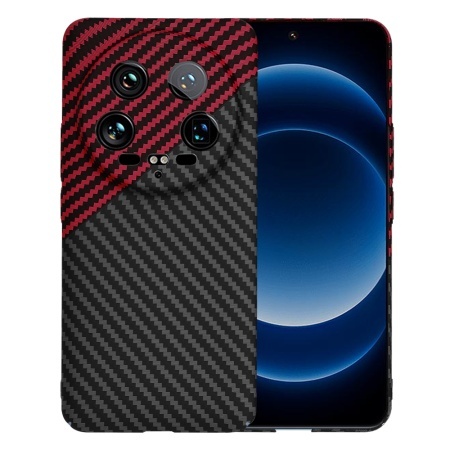 Husa pentru Xiaomi 14 Ultra - Techsuit Carbonite FiberShell - Red Vortex