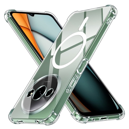 Husa pentru Xiaomi Redmi A3 / Redmi A3x - Techsuit Shockproof Clear Silicone MagSafe - Clear