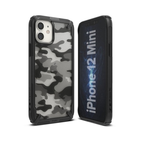 Husa Ringke FUSION X iPhone 12 Mini Transparent/Negru