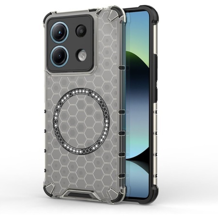 Husa transparenta pentru Xiaomi Redmi Note 14S - Techsuit HoneyComb Shield MagSafe - Black