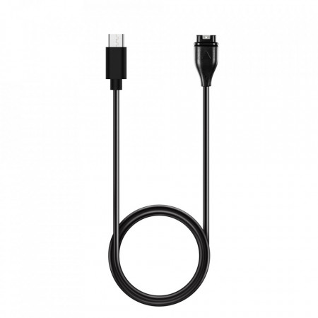 Incarcator pentru Garmin Fenix 5/5 Plus/6/6X/7X / Vivoactive 3/5, USB-C, 5W, 1m - Techsuit (TGC2) - Black