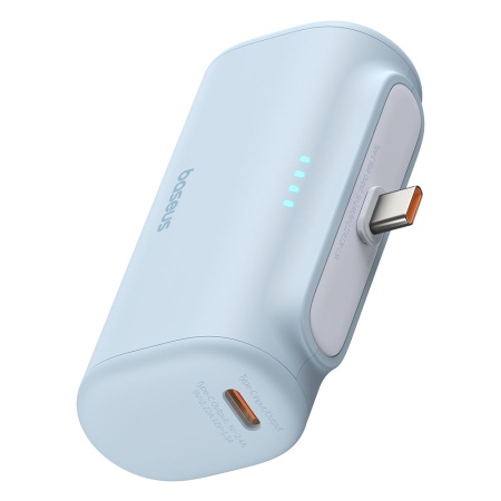 Acumulator Extern Type-C, 20W, 5000mAh + Cablu Type-C - Baseus (P10068306313-00) - Blue