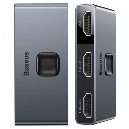 Adaptor 3x HDMI, 4K@30Hz - Baseus Matrix HDMI Switcher (CAHUB-BC0G) - Space Gray
