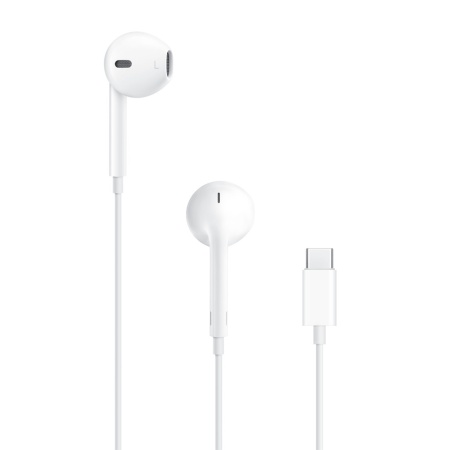 Casti cu Fir, Microfon si Mufa Type-C - Apple A3046 (MYQY3ZM/A) - White (Blister Packing)