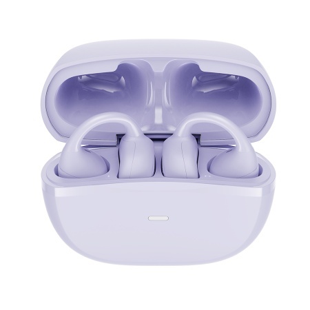 Casti fara Fir cu Microfon, Bluetooth 5.4, Type-C, ENC, IPX5, 400mAh - Havit (OWS916 LITE) - Purple
