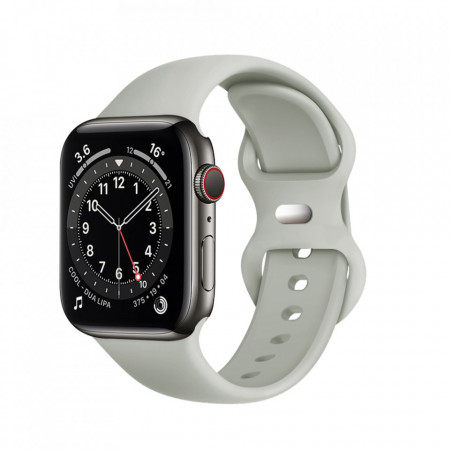 Curea pentru Apple Watch 1/2/3/4/5/6/7/8/9/10/SE/SE 2/Ultra/Ultra 2 (42/44/45/46/49mm) - Techsuit Watchband (W031) - Gray
