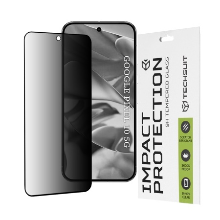 Folie pentru Google Pixel 10 - Techsuit 111D Privacy Full Glue - Black