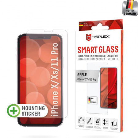Folie pentru iPhone X / iPhone XS / iPhone 11 Pro - Displex Smart FlexiGlass - Clear