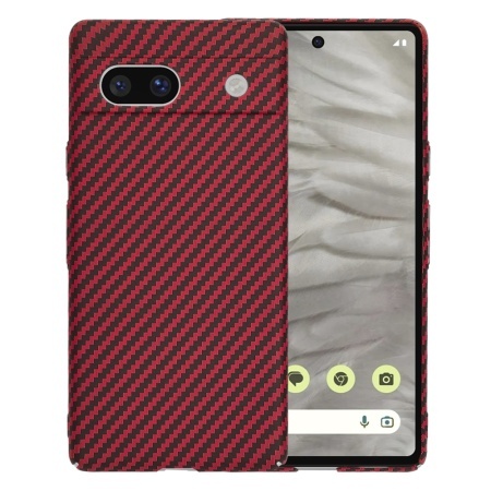 Husa pentru Google Pixel 7a - Techsuit Carbonite FiberShell - Red