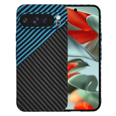 Husa pentru Google Pixel 9 Pro XL - Techsuit Carbonite FiberShell - Blue Pulse