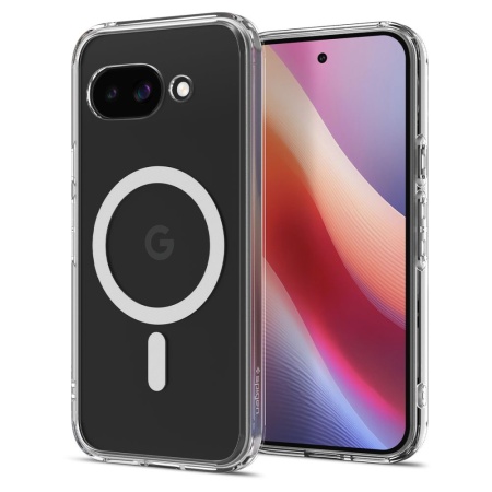Husa pentru Google Pixel 9a - Spigen Ultra Hybrid MagSafe - Clear / White