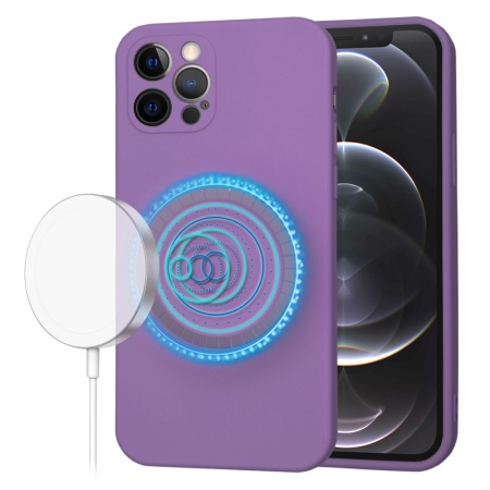 Husa pentru iPhone 12 Pro - Techsuit SoftFlex MagSafe - Purple