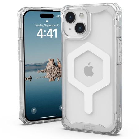 Husa pentru iPhone 15 Plus - UAG Plyo MagSafe - Ice Silver