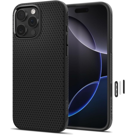 Husa pentru iPhone 16 Pro Max - Spigen Liquid Air "T" MagSafe - Matte Black