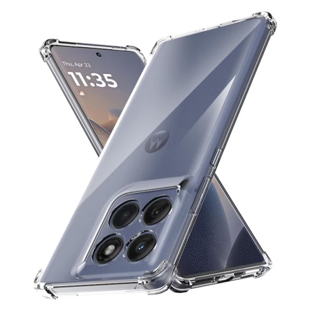 Husa pentru Motorola Edge 60 / Edge 60 Fusion - Techsuit Shockproof Clear Silicone - Clear