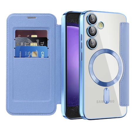 Husa pentru Samsung Galaxy S23 FE - Techsuit SmartMag Book Case - Light Blue