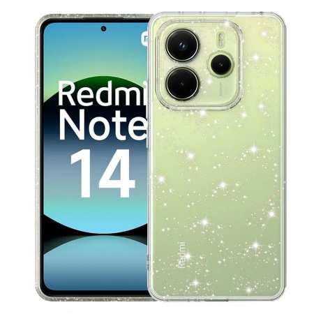 Husa pentru Xiaomi Redmi Note 14 4G (Standard) - Techsuit SparkleSkin Series - Clear