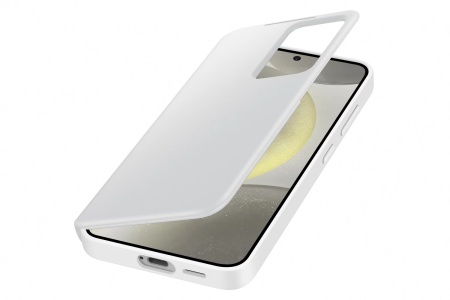 Husa Smart View Wallet Case pentru Galaxy S24, EF-ZS921CWEGWW - White