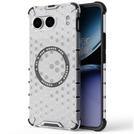 Husa transparenta pentru OnePlus Nord 4 - Techsuit HoneyComb Shield MagSafe - White