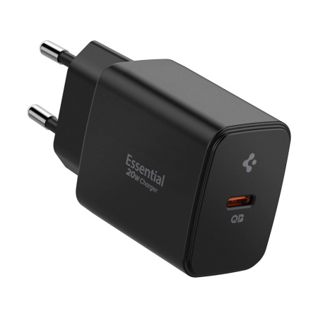 Incarcator pentru Priza, 20W, Type-C, GaN, Fast Charging - Spigen Essential (EE201EU) - White
