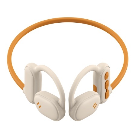 Casti pentru Alergare Bluetooth 5.3, Type-C, 110mAh, IPX5, AI Call Noise Cancellation - Havit Freego Pro (E553BT) - Beige