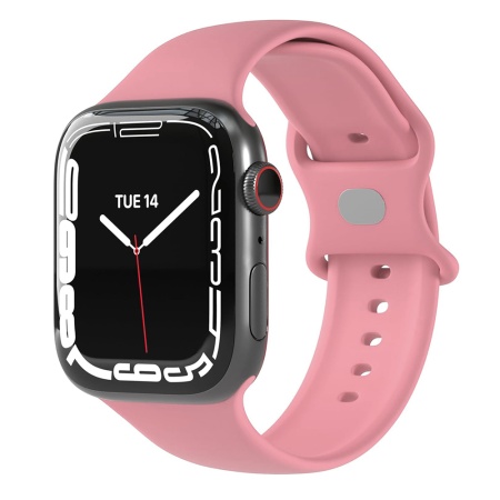 Curea pentru Apple Watch 1/2/3/4/5/6/7/8/9/10/SE/SE 2 (38/40/41/42mm) - Techsuit Watchband (W031) - Pink