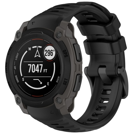 Curea pentru Garmin Instinct E 40mm - Techsuit Watchband 22mm (W076) - Black