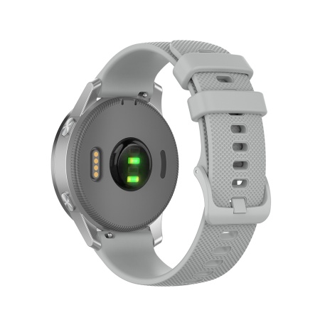 Curea pentru Huawei Watch GT 4 (41mm)/W1/Honor Watch S1/Garmin Venu 2S/Vivoactive 4S - Techsuit Watchband 18mm (W006) - Gray