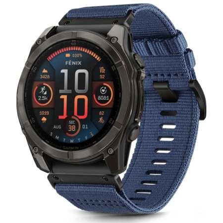 Curea pentru Instinct 2S/2S Solar/Approach S70 42mm/fenix 7S Pro Sapphire Solar - Techsuit Watchband (W070) - Nightshade Blue