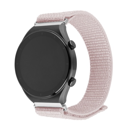 Curea pentru Samsung Galaxy Watch 4/5/Active 2, Huawei Watch GT 3 (42mm)/GT 3 Pro (43mm) - Fixed Nylon Sporty Strap - Rose Gold