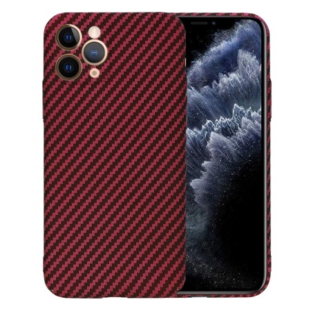 Husa pentru iPhone 11 Pro - Techsuit Carbonite FiberShell - Red
