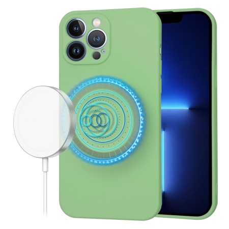 Husa pentru iPhone 13 Pro Max - Techsuit SoftFlex MagSafe - Mint Green