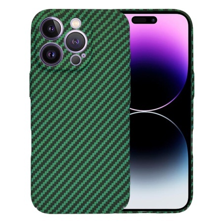 Husa pentru iPhone 14 Pro Max - Techsuit Carbonite FiberShell - Green
