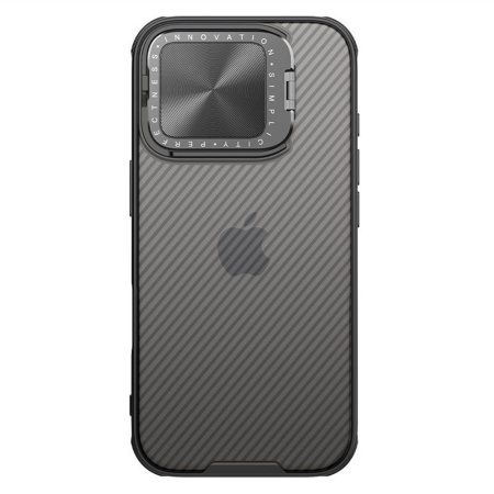 Husa pentru iPhone 16 Pro Max - Nillkin CamShield Prop - Transparent Black