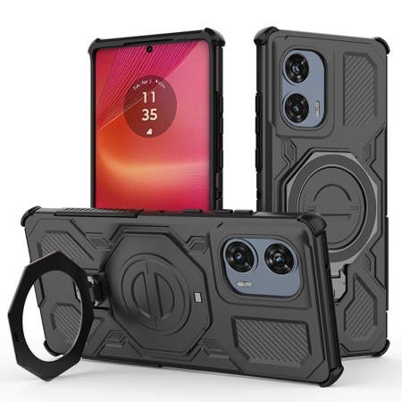 Husa pentru Motorola Edge 50 Fusion - Techsuit Carbon Shield PRO - Black