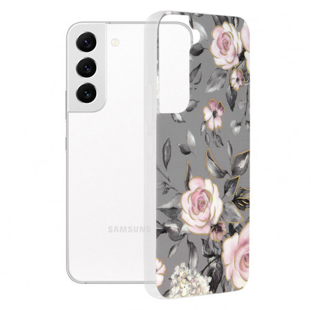 Husa pentru Samsung Galaxy S22 5G - Techsuit Marble Series - Bloom of Ruth Gray