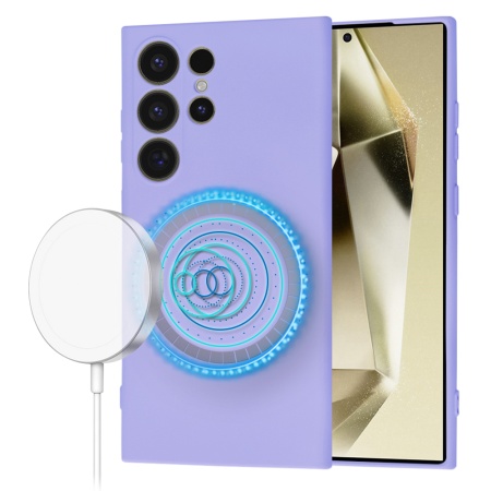 Husa pentru Samsung Galaxy S24 Ultra - Techsuit SoftFlex MagSafe - Light Purple