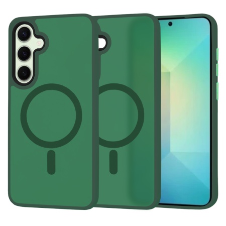 Husa pentru Samsung Galaxy S25 - Techsuit HaloFrostÂ MagSafe Series - Midnight Green