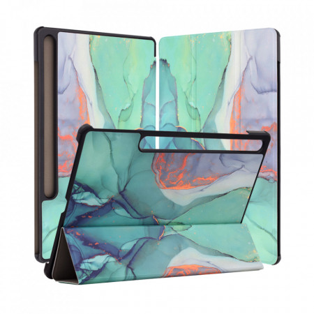 Husa pentru Samsung Galaxy Tab S9 Plus / S9 FE Plus / S10 Plus - Techsuit FoldPro - Green Time