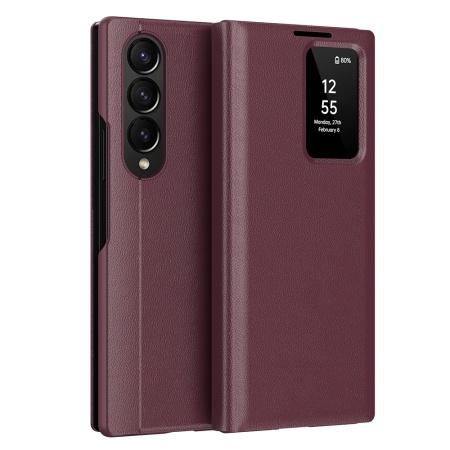 Husa pentru Samsung Galaxy Z Fold3 5G - Techsuit SmartView Series - Red