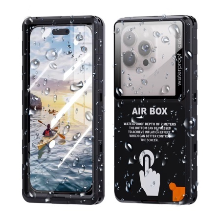 Husa pentru telefon universal (grosime max. 15mm) - ShellBox AirBox Waterproof IP68 Case (max. 6.9 inch) - Black