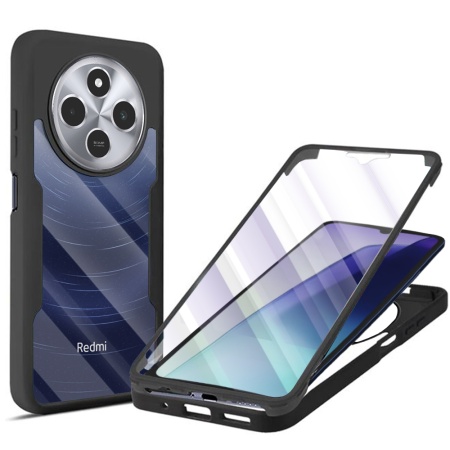 Husa pentru Xiaomi Redmi 14C / Poco C75 + Folie - Techsuit ColorVerse 360 Series - Black