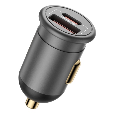Incarcator pentru Masina, USB-A, USB-C, 35W - Blueo - Grey