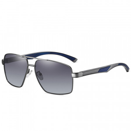 Ochelari cu Protectie UV Barbati - Techsuit (LM001) - Gun Color / Gradient